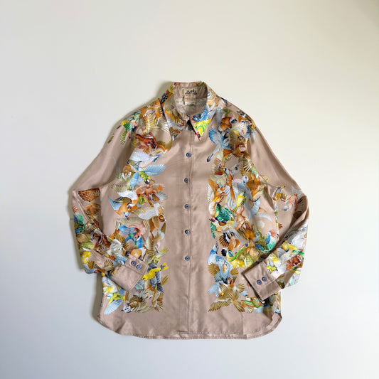 HERMES 1990s Silk Shirt